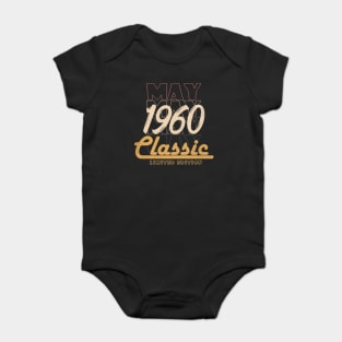 may 1960 birthday Baby Bodysuit